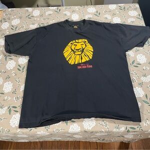 Vintage 90s Disney The Lion King Shirt Size XL Black Disney Broadway Musical USA